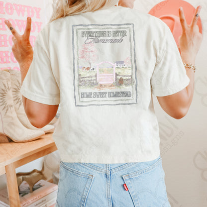 Everything is Better Homemade Home Sweet Homestead PNG Digiral Download Sublimation DTF Print