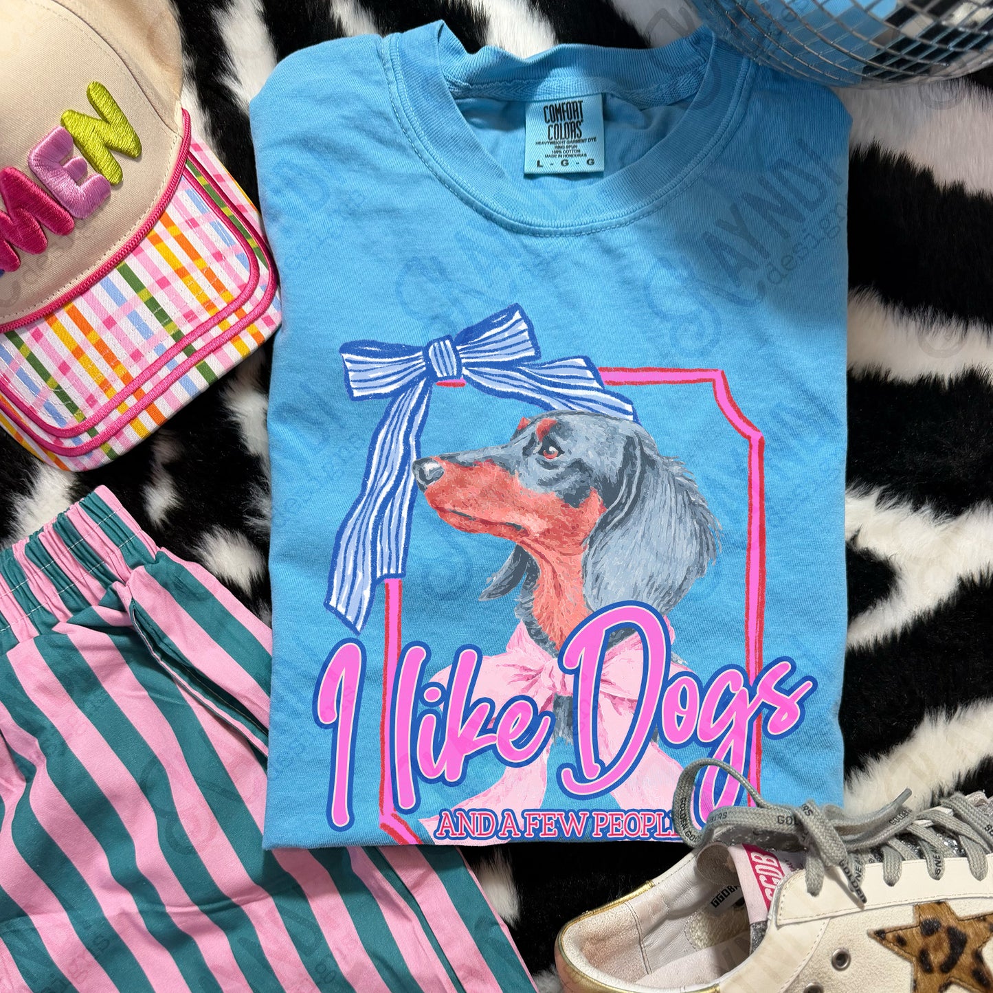I Like Dogs and a Few People Dachsund Weeiner Dog PNG Digiral Download Sublimation DTF Print