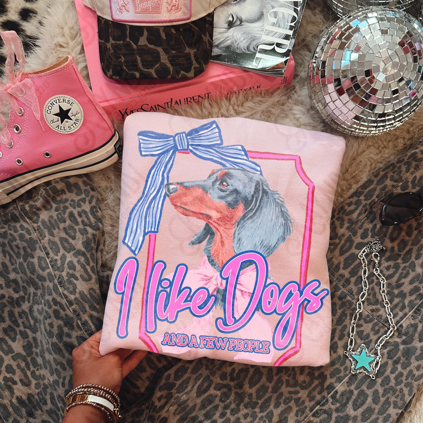 I Like Dogs and a Few People Dachsund Weeiner Dog PNG Digiral Download Sublimation DTF Print