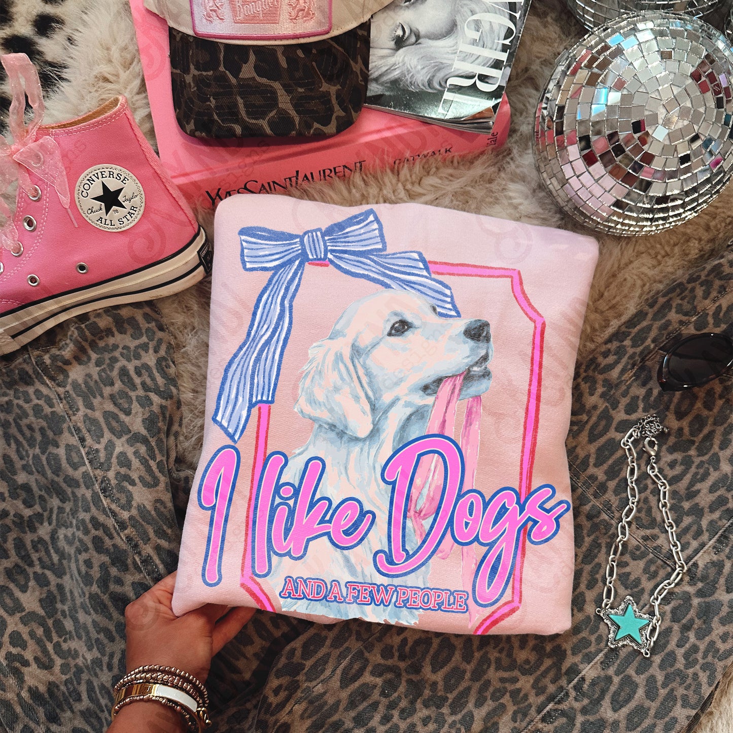 I Like Dogs and a Few People Golden Retriever PNG Digiral Download Sublimation DTF Print