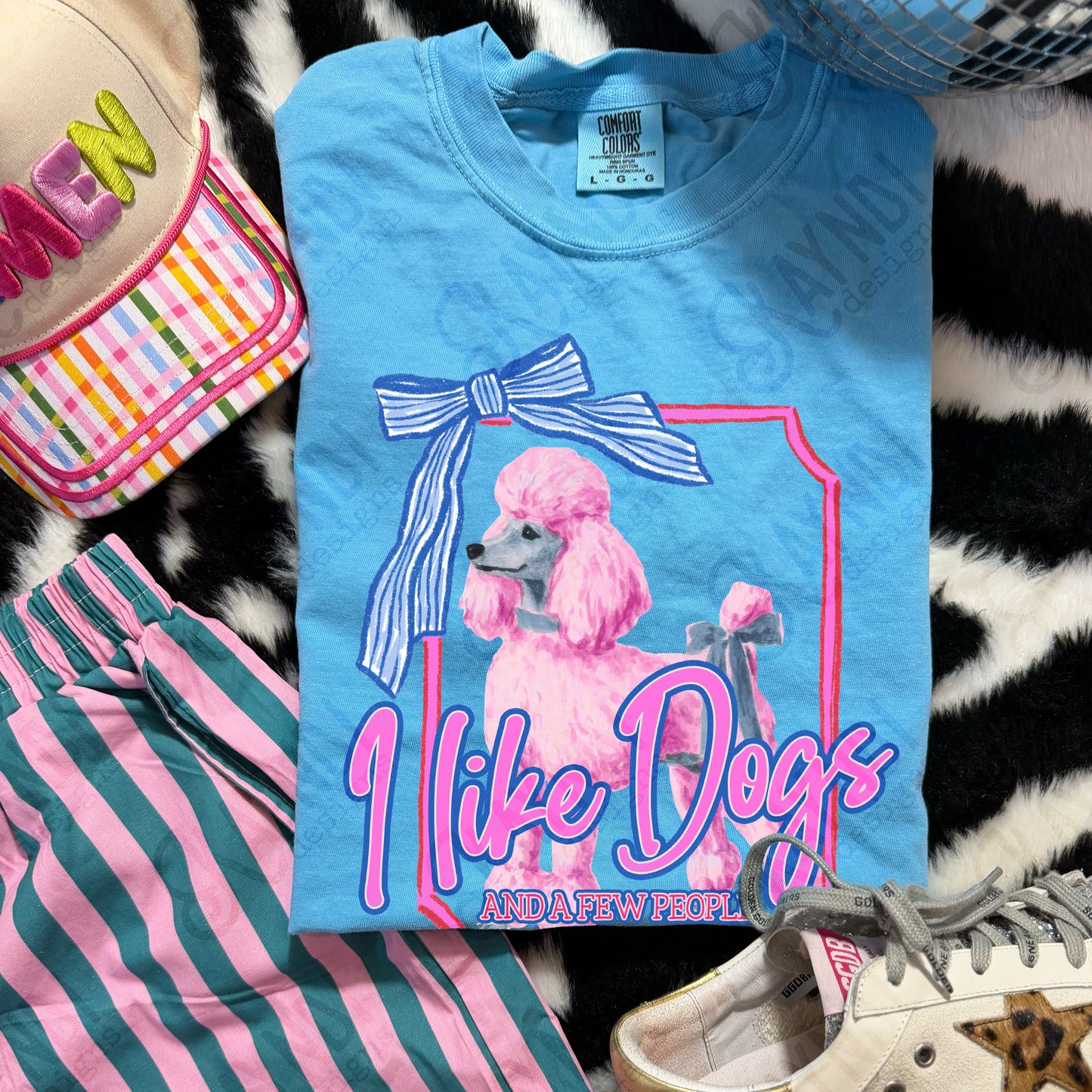 I Like Dogs and a Few People Poodle 2 PNG Digiral Download Sublimation DTF Print