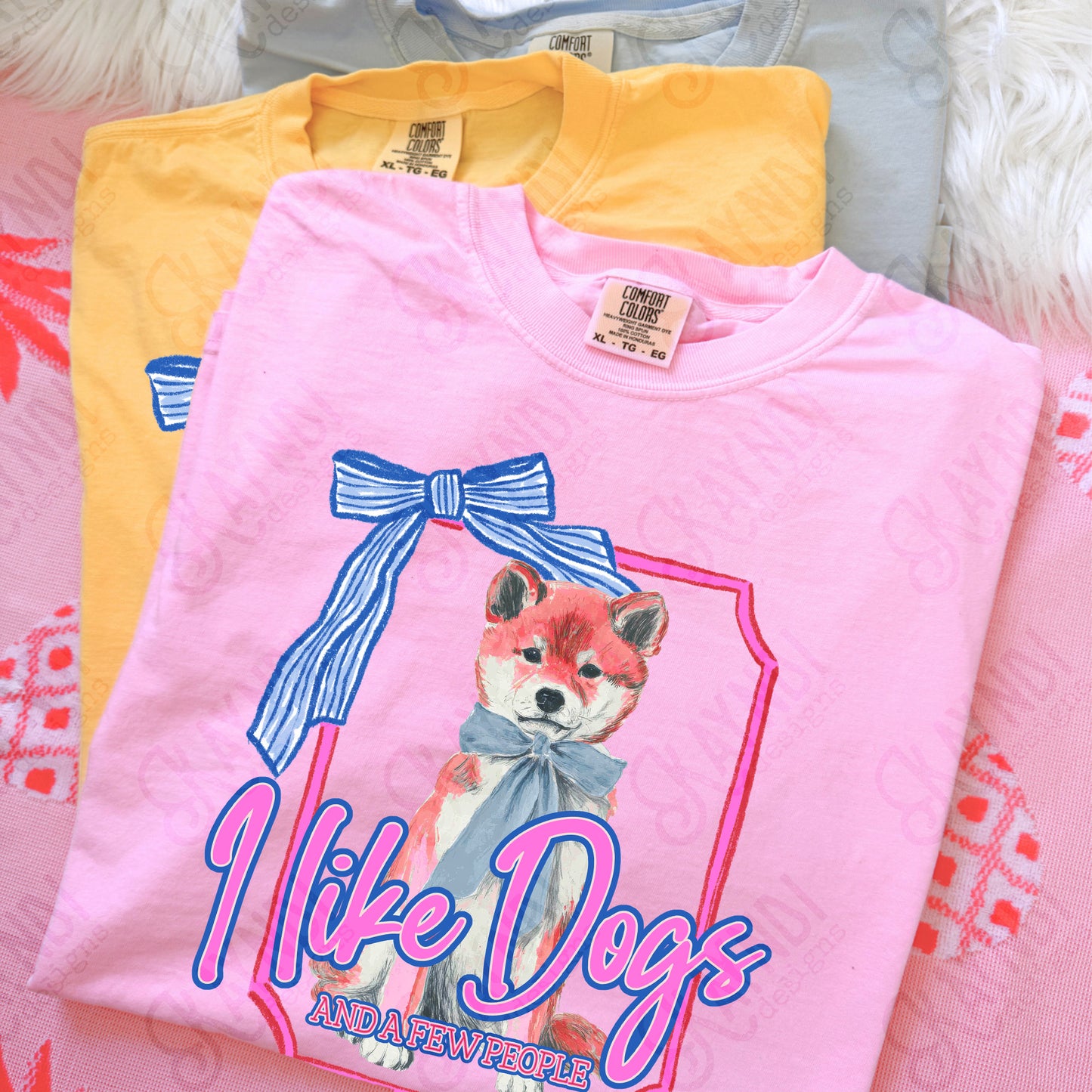 I Like Dogs and a Few People Shiba Inu PNG Digiral Download Sublimation DTF Print