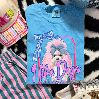 I Like Dogs and a Few People Shih Tzu PNG Digiral Download Sublimation DTF Print