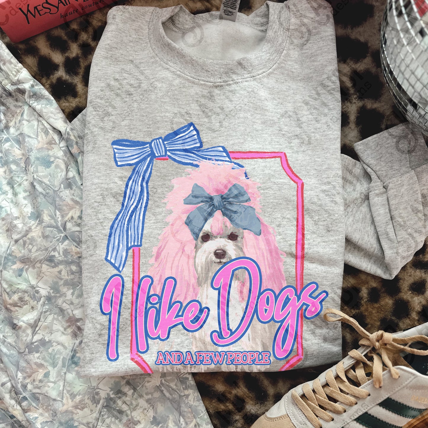 I Like Dogs and a Few People Shih Tzu PNG Digiral Download Sublimation DTF Print
