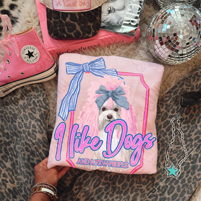 I Like Dogs and a Few People Shih Tzu PNG Digiral Download Sublimation DTF Print