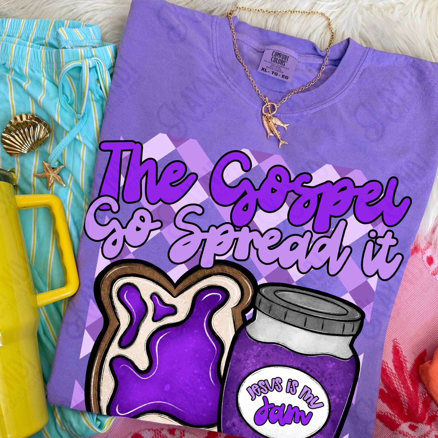 Jesus is my Jam Grape PNG Digital Download Sublimation DTF Print Faith Purple Spread Gospel