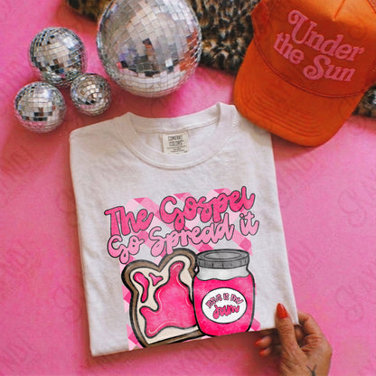 Jesus is my Jam Strawberry PNG Digital Download Sublimation DTF Print Faith Pink Spread Gospel
