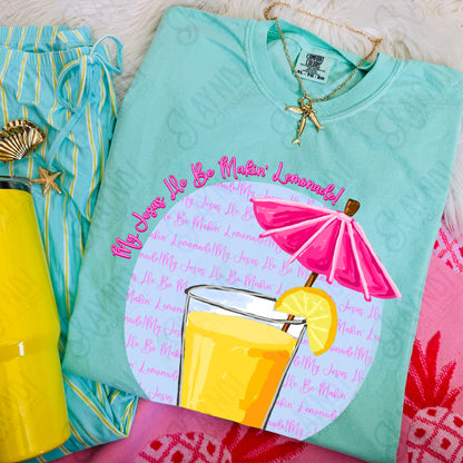 My Jesus He be Makin' Lemonade PNG Digital Download Sublimation DTF Print Church Faith Preppy