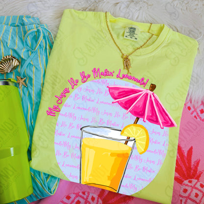 My Jesus He be Makin' Lemonade PNG Digital Download Sublimation DTF Print Church Faith Preppy