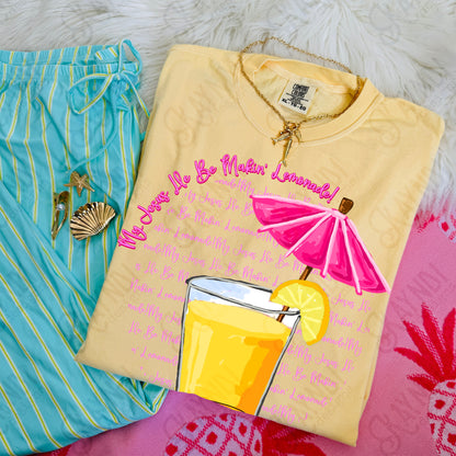 My Jesus He be Makin' Lemonade Transparent PNG Digital Download Sublimation DTF Print Church Faith Preppy