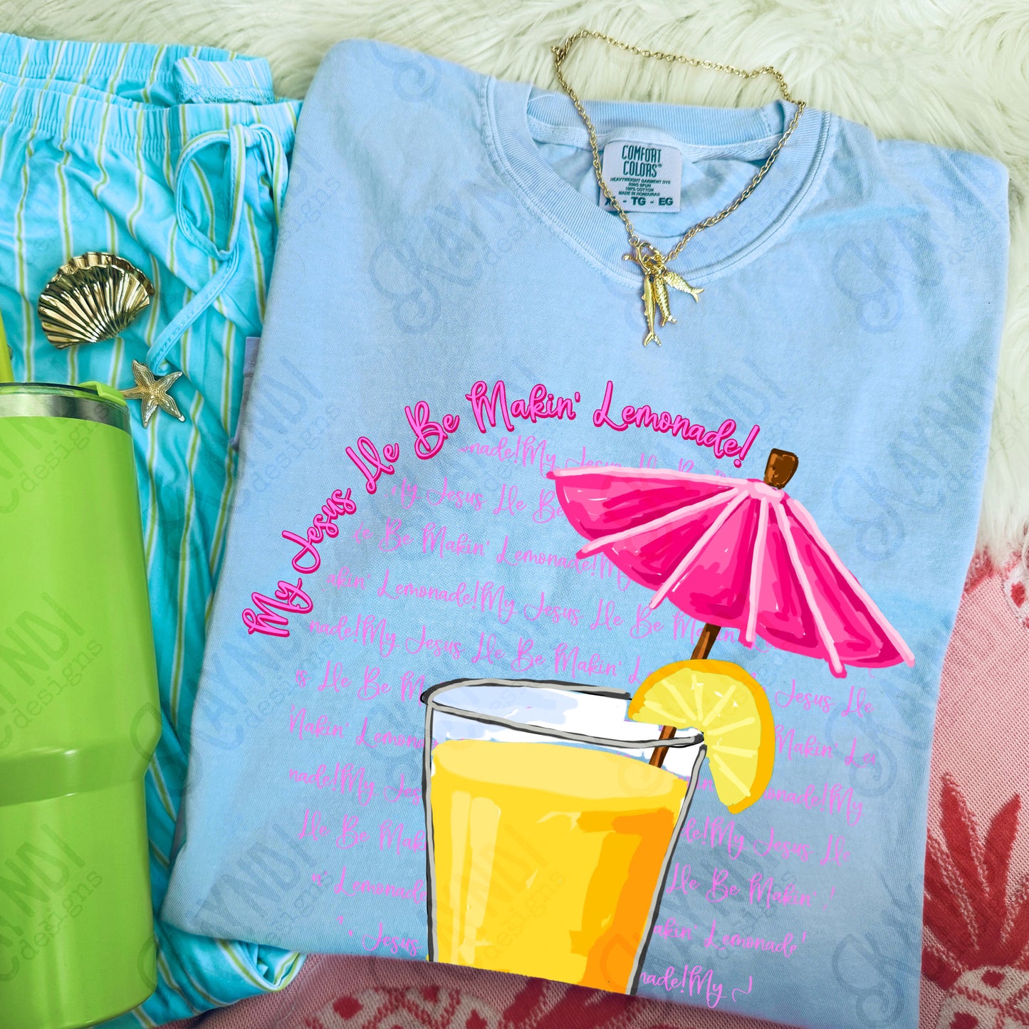My Jesus He be Makin' Lemonade Transparent PNG Digital Download Sublimation DTF Print Church Faith Preppy
