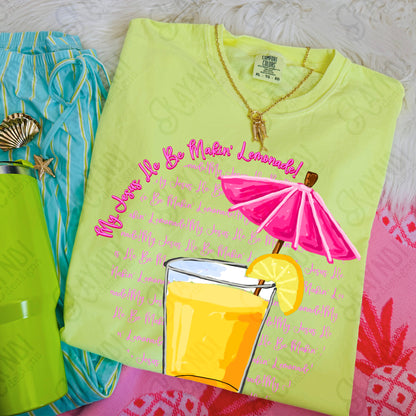 My Jesus He be Makin' Lemonade Transparent PNG Digital Download Sublimation DTF Print Church Faith Preppy