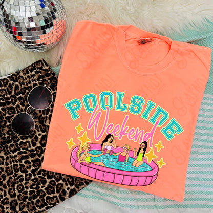 Poolside Weekend Club PNG Digital Download Sublimation DTF Print Summer Vibes Pool Swim