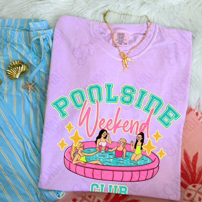 Poolside Weekend Club PNG Digital Download Sublimation DTF Print Summer Vibes Pool Swim