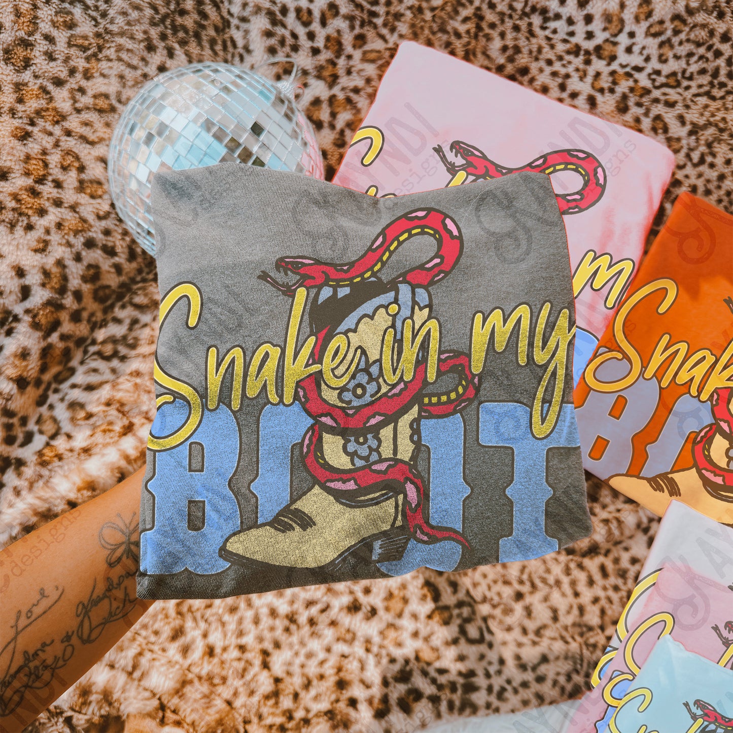 Snake in my Boot PNG Digital Download Sublimation DTF Print Western Boot Cowboy Cowgirl