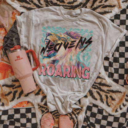 Heavens Roaring Sublimation Design PNG Digital Download Printable Faith Lion Vintage