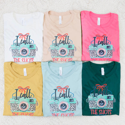 I Call the Shots Sublimation Design PNG Digital Download Printable Camera Photography Cheetah