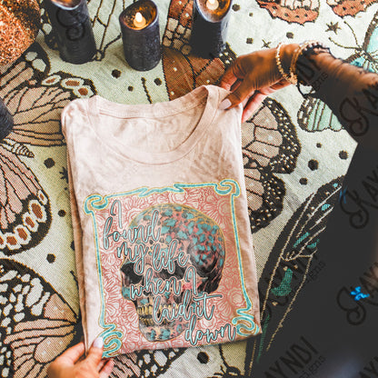 I Found My Life Sublimation Design PNG Digital Download Printable Faith Skull Cheetah