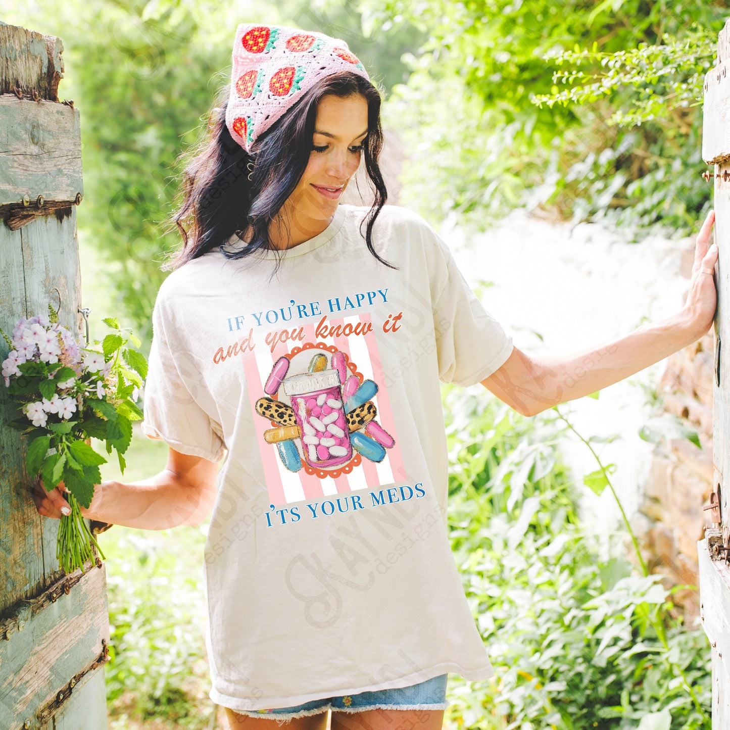 If you're happy and you know it Sublimation Design PNG Digital Download Printable Sarcastic Mental Health Funny