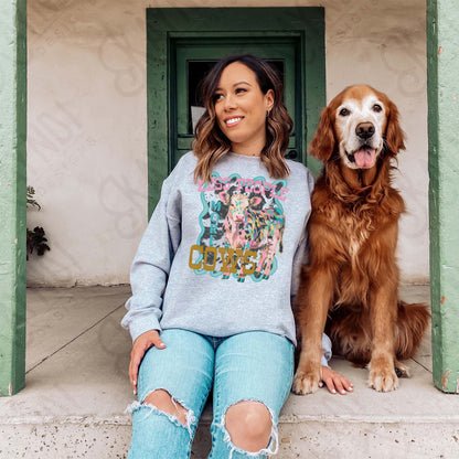 Less People More Cows Cowprint Sublimation Design PNG Digital Download Cheetah Pink Blue