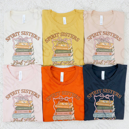 Spirit Sisters Book Club Sublimation Design PNG Digital Download Printable Halloween Preppy Reading