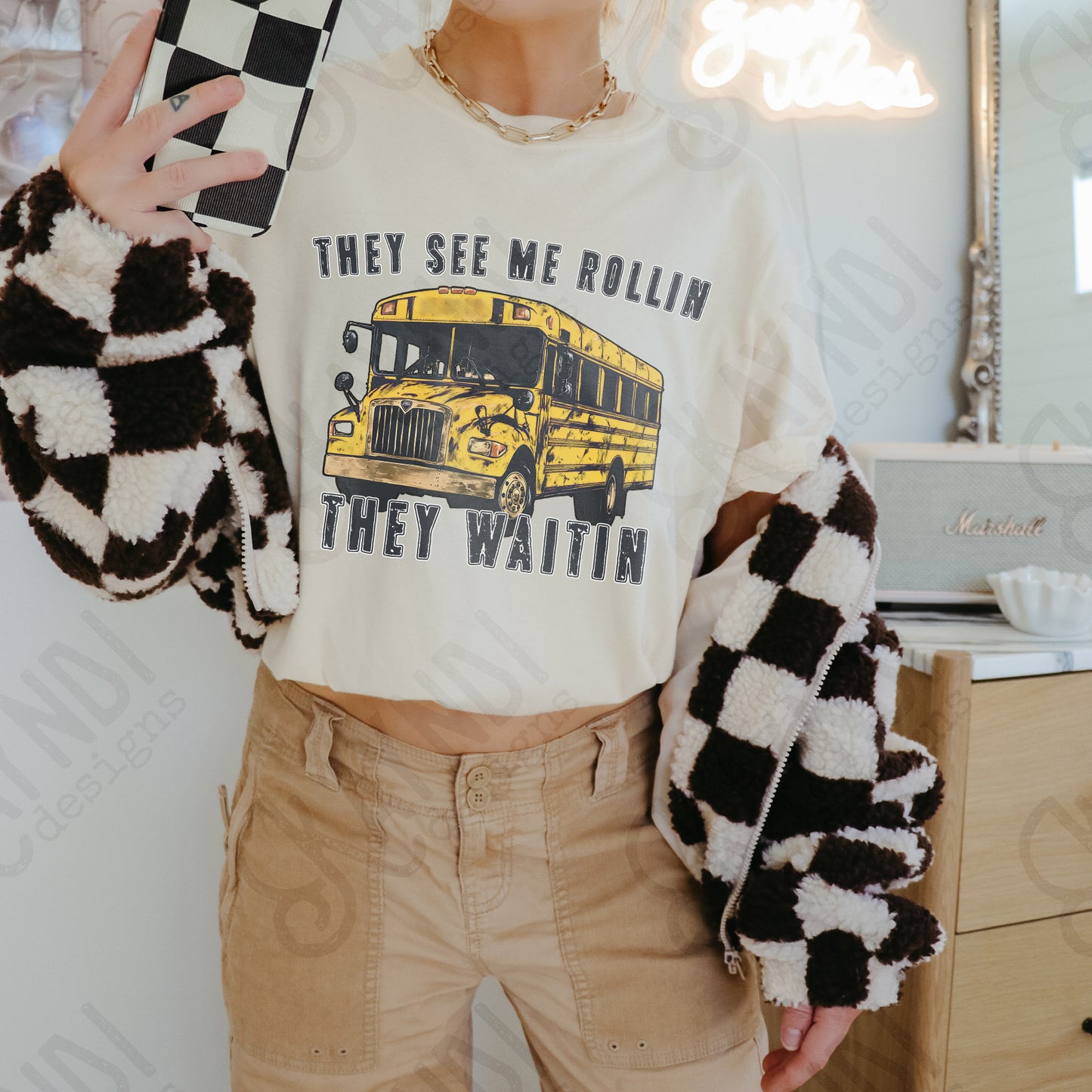 They See Me Rollin Bus Sublimation Design PNG Digital Download Printable School Bus Funny