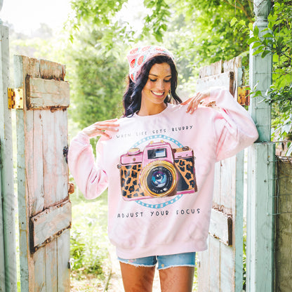 When Life Gets Blurry Sublimation Design PNG Digital Download Printable Camera Photography Cheetah