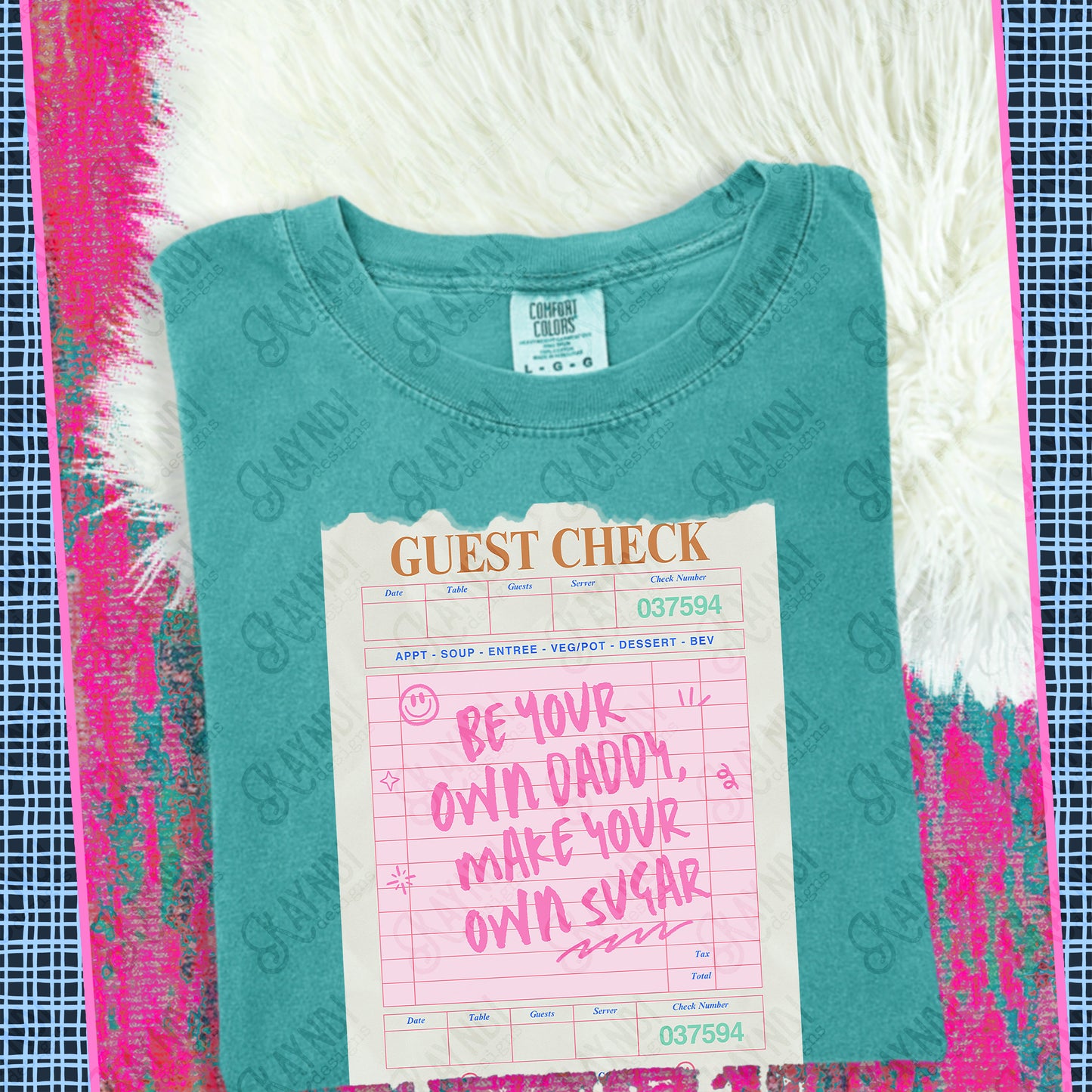 Be Your Own Daddy Make Your Own Sugar PNG Digital Download Sublimation DTF Print Pink Guest Check