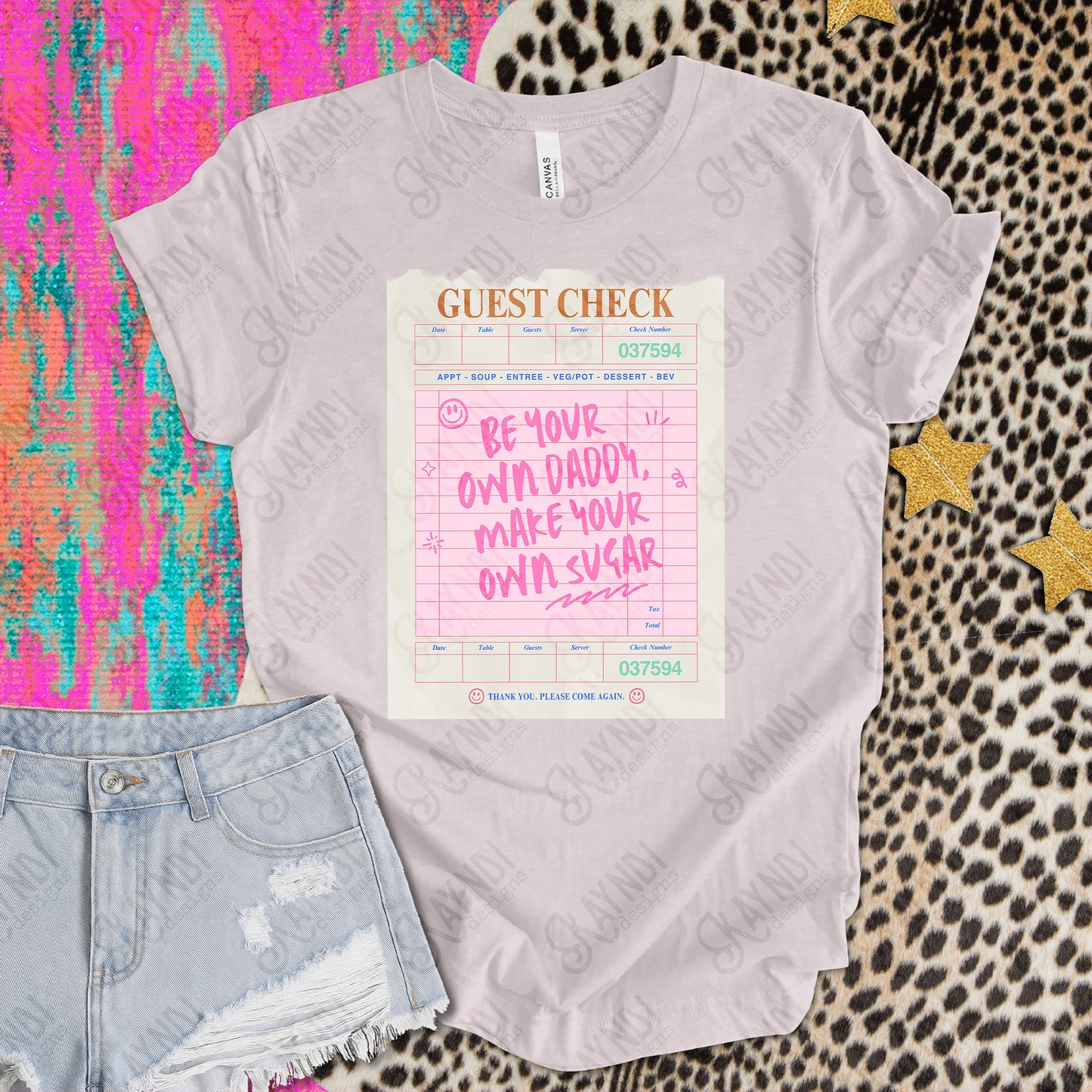 Be Your Own Daddy Make Your Own Sugar PNG Digital Download Sublimation DTF Print Pink Guest Check