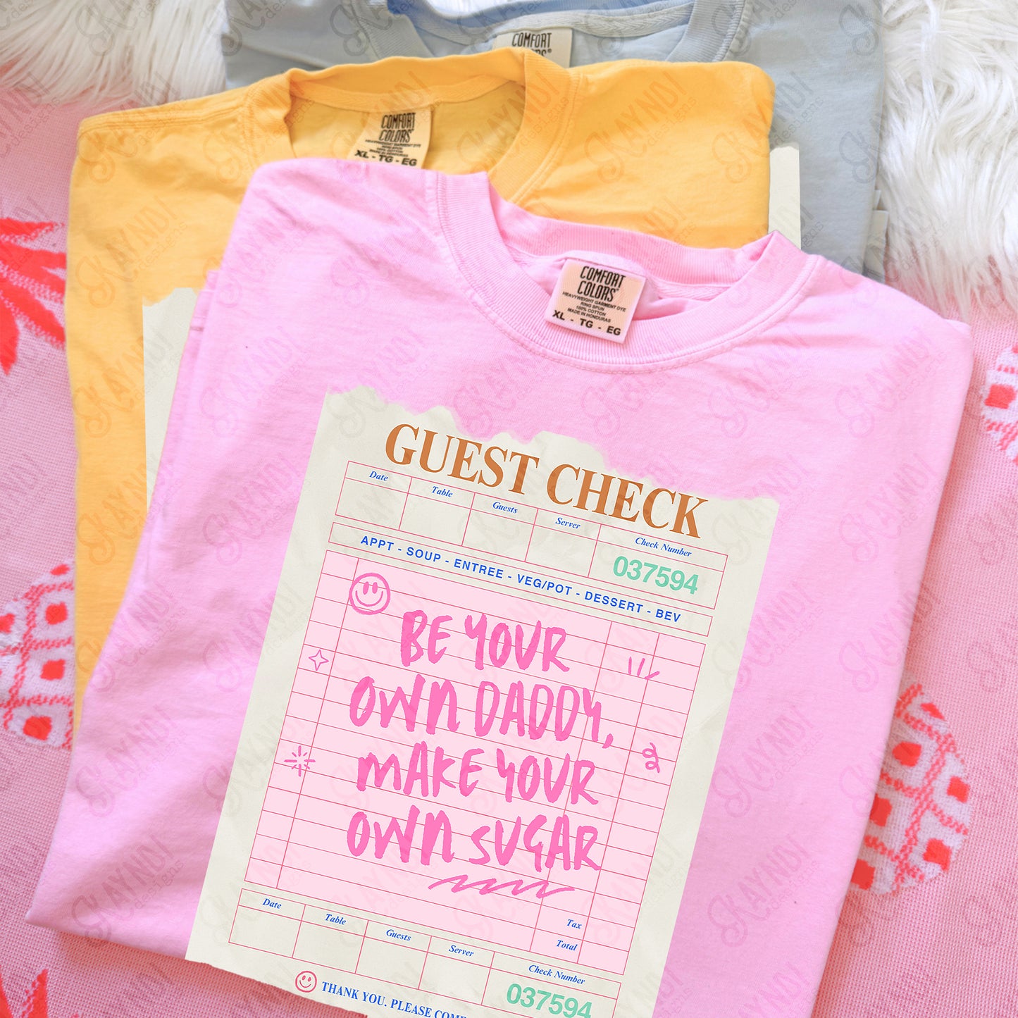 Be Your Own Daddy Make Your Own Sugar PNG Digital Download Sublimation DTF Print Pink Guest Check