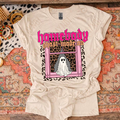 Homebody Ghost Mode On PNG Digital Download Sublimation DTF Print Boujee Leopard Checker Ghost