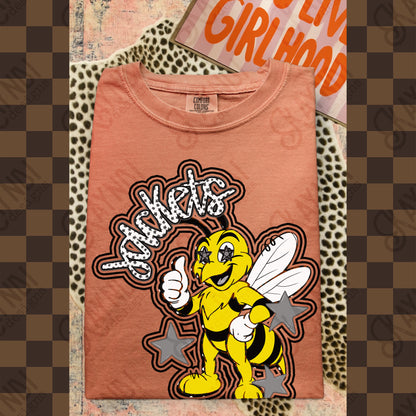 Friendly Mascot Jacket Black Neutral PNG Digital Download Sublimation DTF Print Preppy Colorful Mascot Spirit
