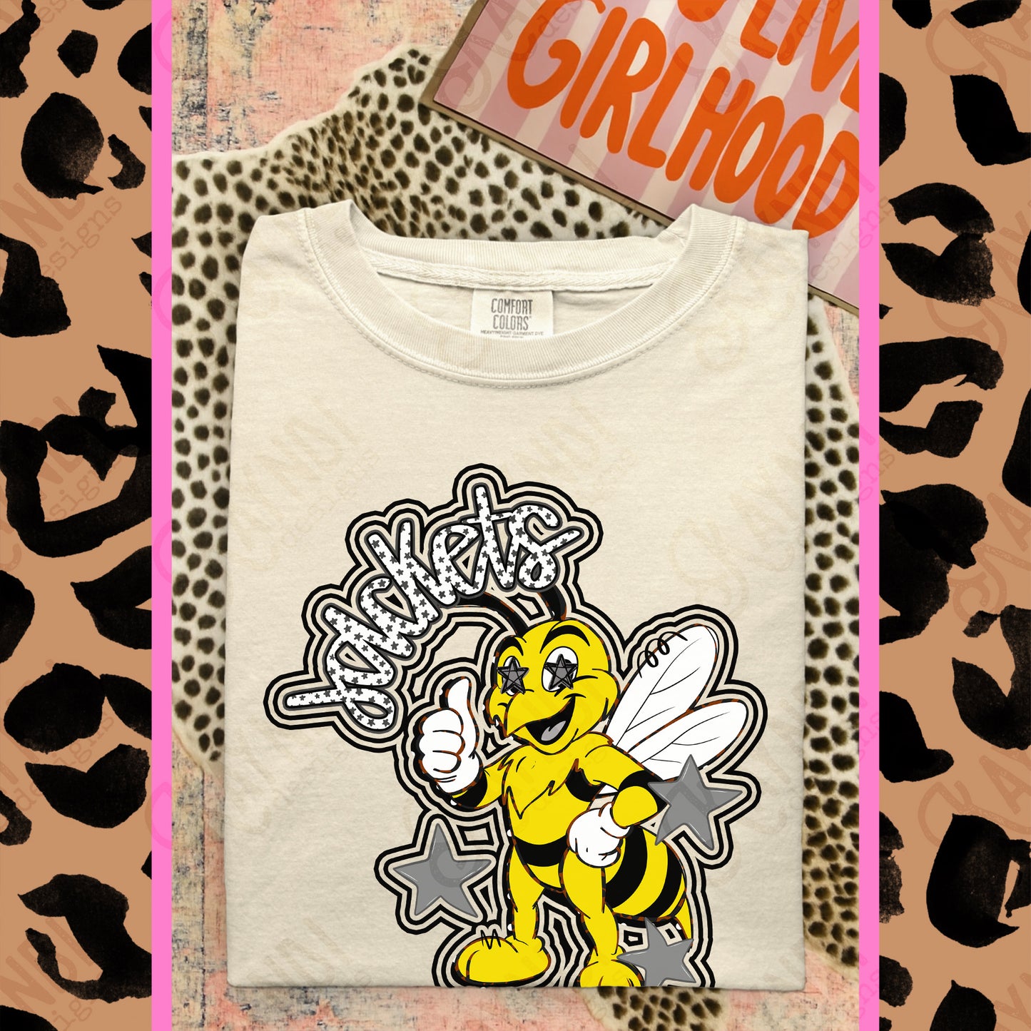 Friendly Mascot Jacket Black Neutral PNG Digital Download Sublimation DTF Print Preppy Colorful Mascot Spirit