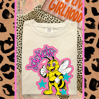 Friendly Mascot Jacket Pink Colorful PNG Digital Download Sublimation DTF Print Preppy Colorful Mascot Spirit
