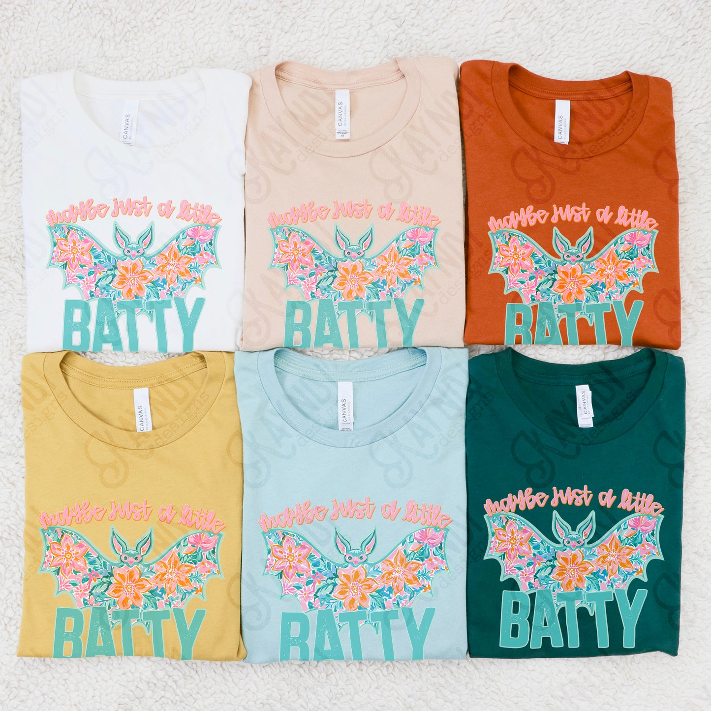 Maybe Just a Little Batty PNG Digital Download Sublimation DTF Print Southern Preppy Bat Spooky Season