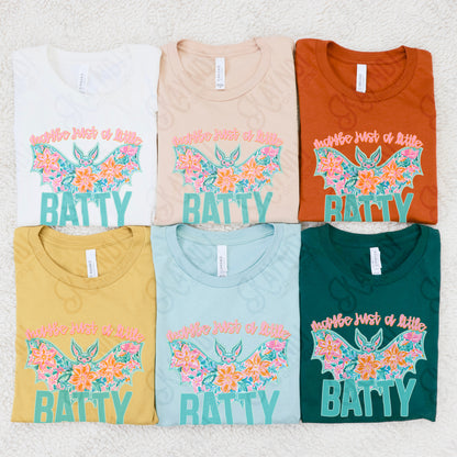 Maybe Just a Little Batty PNG Digital Download Sublimation DTF Print Southern Preppy Bat Spooky Season