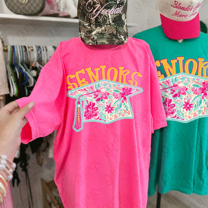 Seniors 2027 PNG Digital Download Sublimation DTF Print School Graduation Southern Preppy Floral Graduate