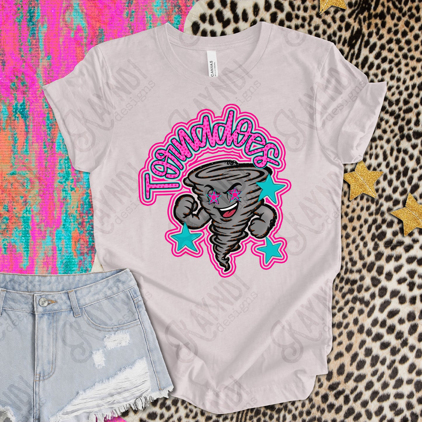 Friendly Mascot Tornado Pink Colorful PNG Digital Download Sublimation DTF Print Preppy Colorful Mascot Spirit