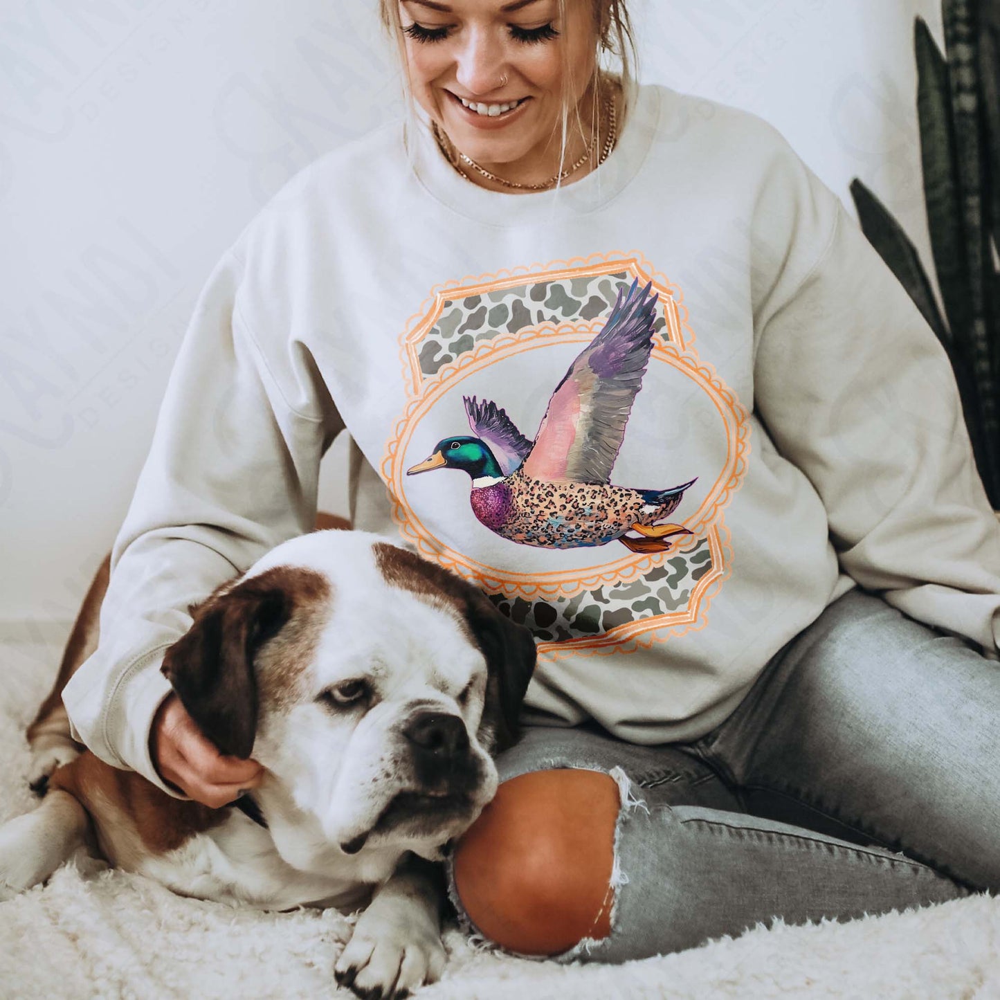 Duck Camo Sublimation Design PNG Digital Download Printable Vintage Pocket Design Hunting