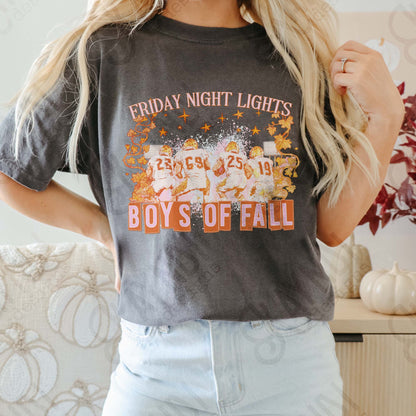 Friday Night Lights Orange Sublimation Design PNG Digital Download Printable Football Sports Vintage