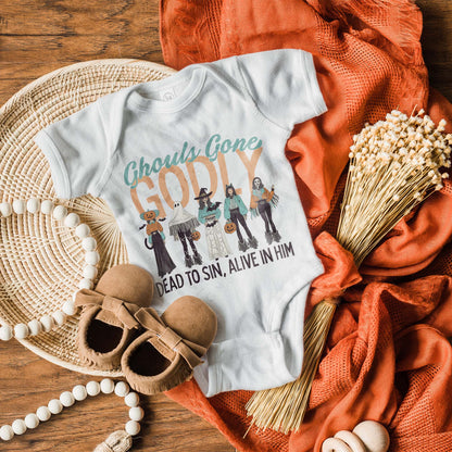 Ghouls Gone Godly Sublimation Design PNG Digital Download Faith Halloween Christian