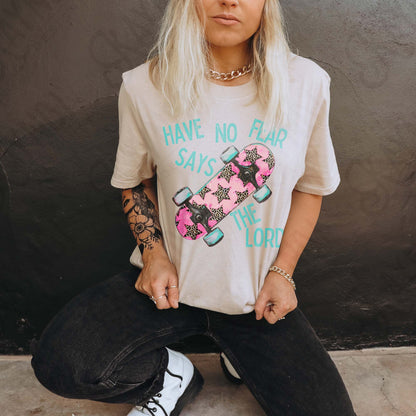 Have No Fear Says th Lord 4 Sublimation Design PNG Digital Download Printable Retro Vintage Skateboard Pink Cheetah Stars