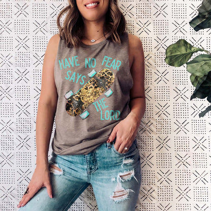 Have No Fear Says th Lord 5 Sublimation Design PNG Digital Download Printable Retro Vintage Skateboard Cheetah