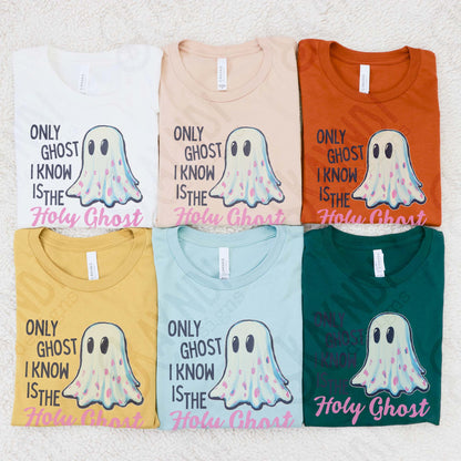 Holy Ghost Sublimation Design PNG Digital Download Faith Cute Halloween