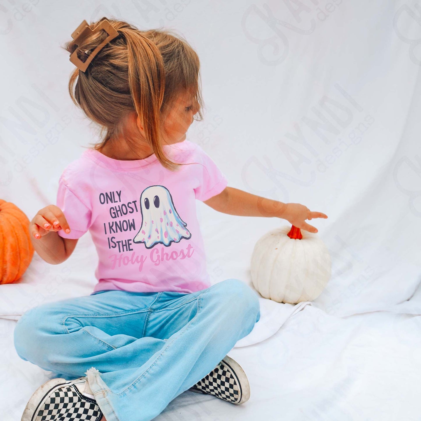 Holy Ghost Sublimation Design PNG Digital Download Faith Cute Halloween