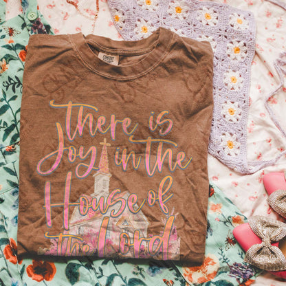 Joy in the House of the Lord Sublimation Design PNG Digital Download Church Faith Christian