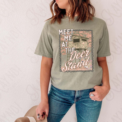 Meet Me at the Deer Stand Sublimation Design PNG Digital Download Country Hunting Camo