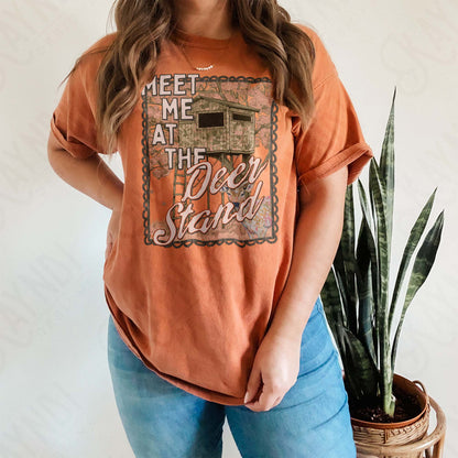 Meet Me at the Deer Stand Sublimation Design PNG Digital Download Country Hunting Camo