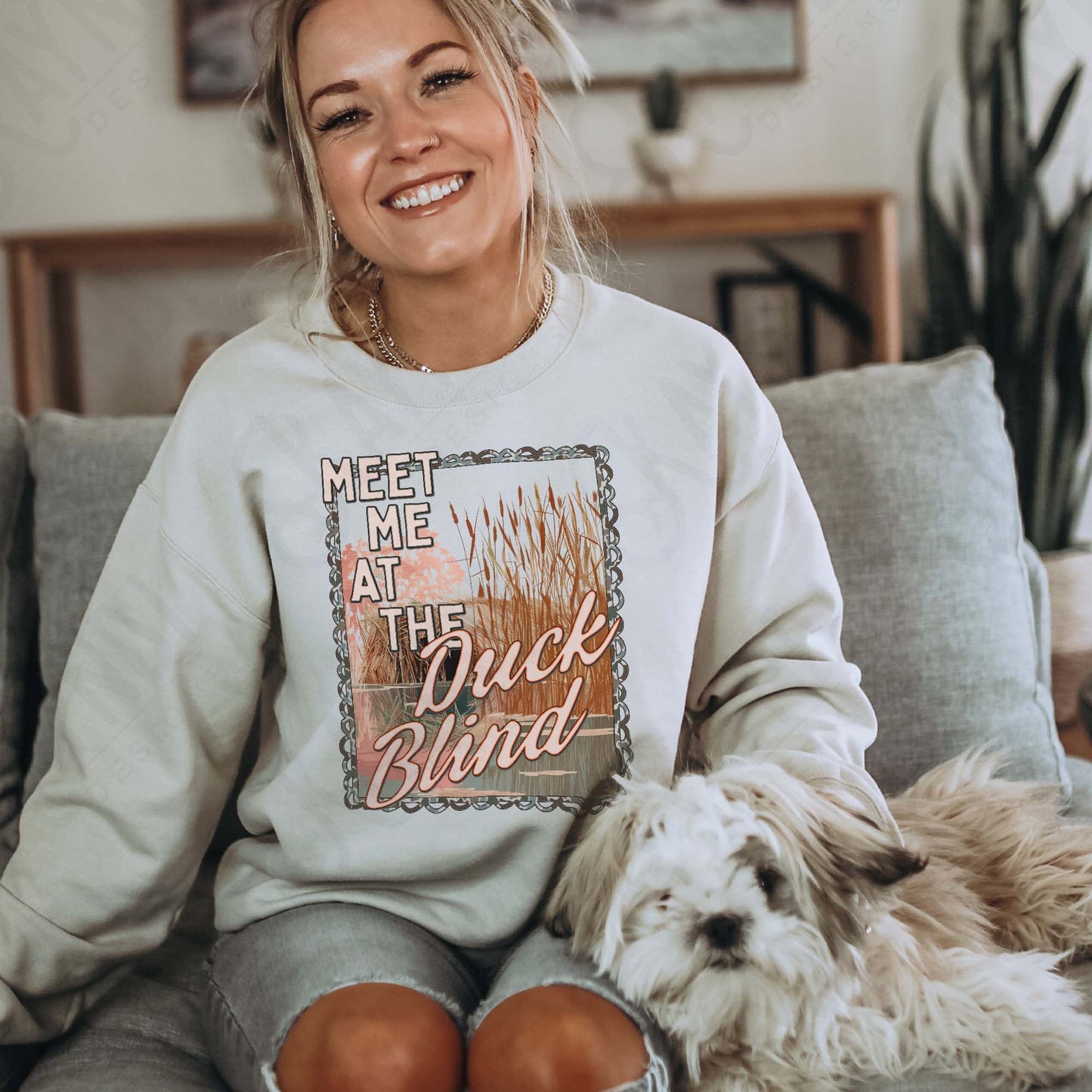Meet Me at the Duck Blind 2 Sublimation Design PNG Digital Download Country Hunting Duck