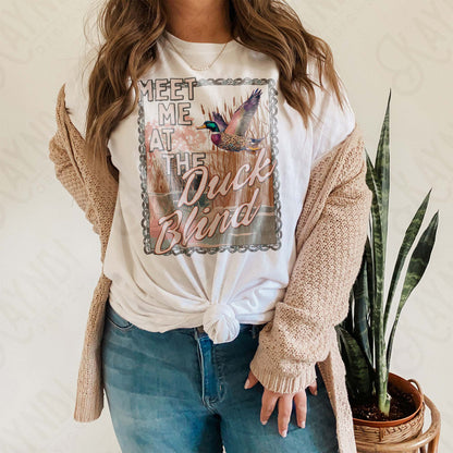 Meet Me at the Duck Blind Sublimation Design PNG Digital Download Country Hunting Duck
